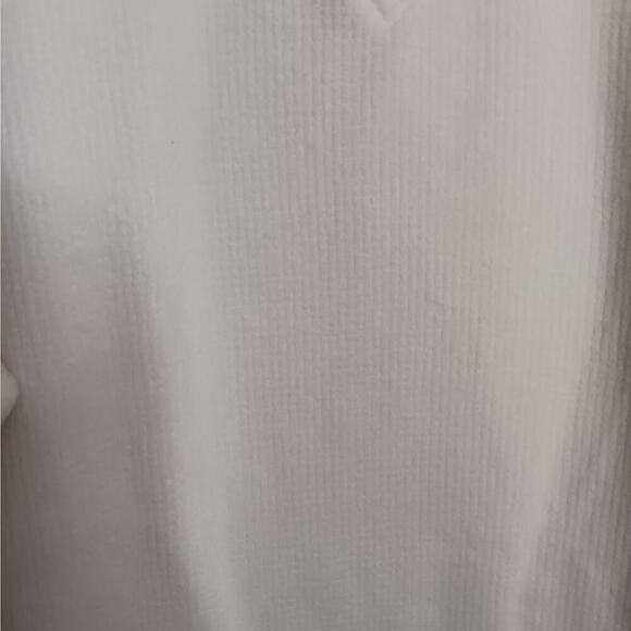 2EUC D&Co Waffle Crew Neck Long Sleeve Sweatshirt White Size XL - Picture 3 of 4